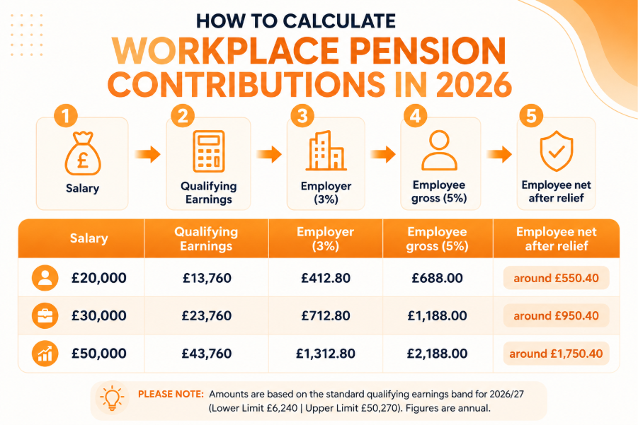 Workplace Pension Contribution Rates UK 2026 – Employer & Employee Minimums Explained Workplace Pension Contribution Rates UK 2026 – Employer & Employee Minimums Explained